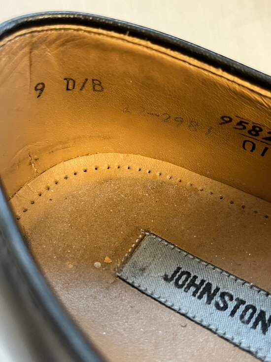 Johnston & Murphy Men’s Black Cap Toe Oxford Dress Shoes Size 9 main image 13